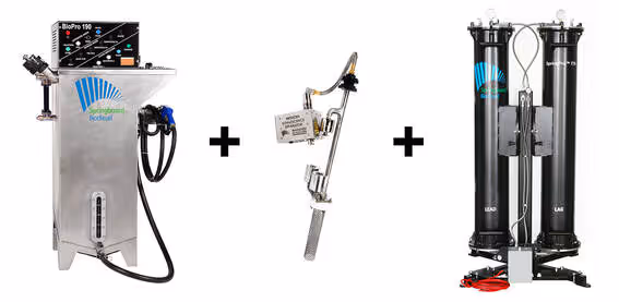 BioPro 190 biodiesel processor, INCOSEP accelerator, SpringPro T76 dry wash system from Springboard Biodiesel