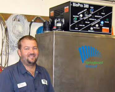 Richard Tolleson of Hawaii Reserves with his BioPro 380