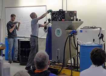 Rochester Institute of Technology students load up a BioPro 190