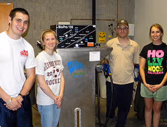 Illinois State University processing biodiesel with their BioPro 190