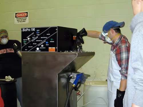 University of Wisconsin operating their BioPro 190 biodiesel processor