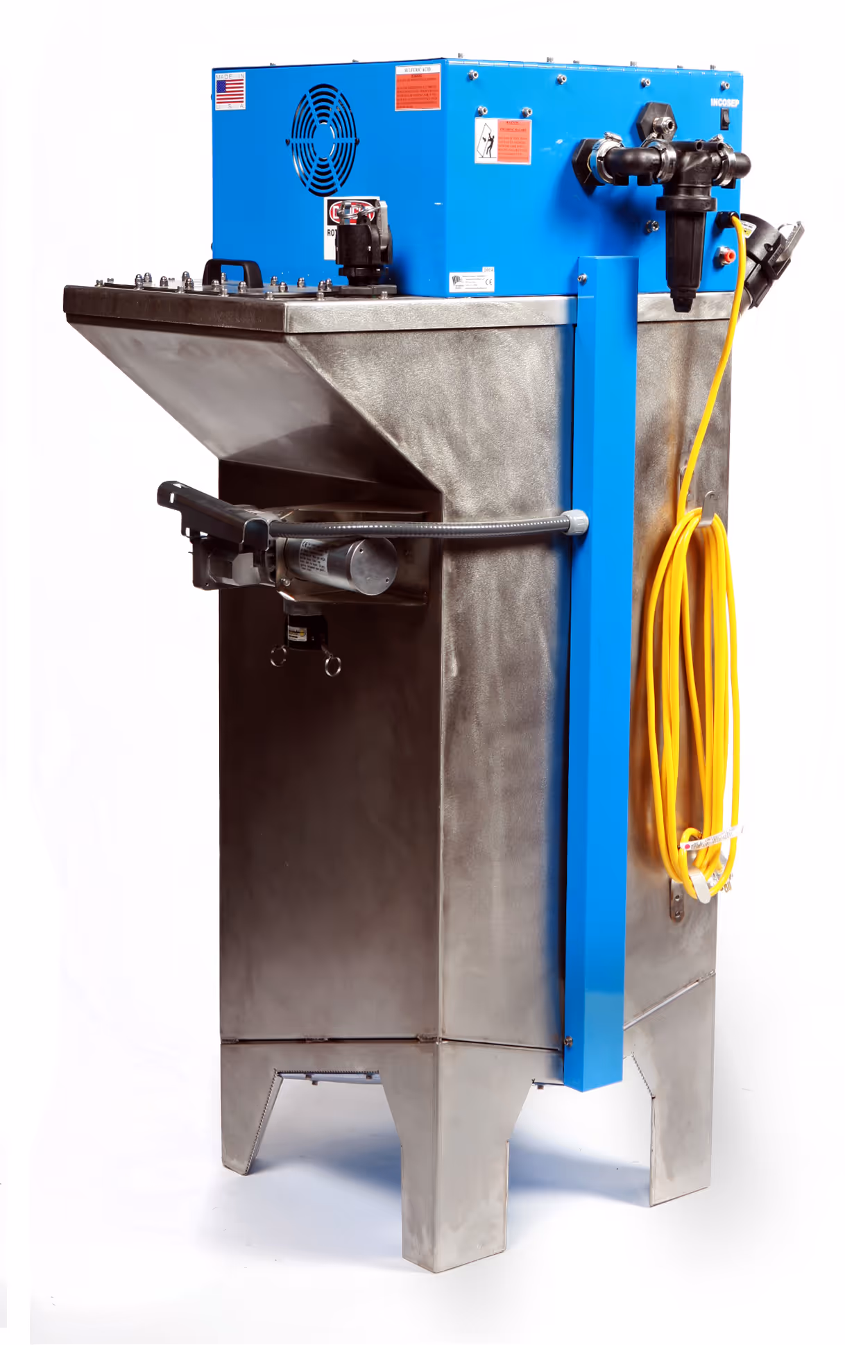 Back of BioPro 190 biodiesel processor from Springboard Biodiesel