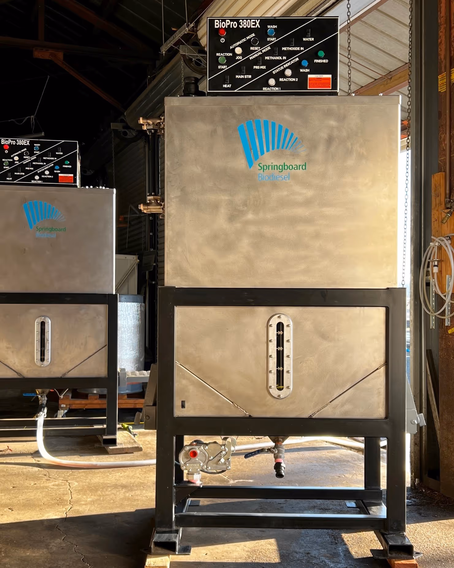 BioPro 380 biodiesel processor from Springboard Biodiesel.