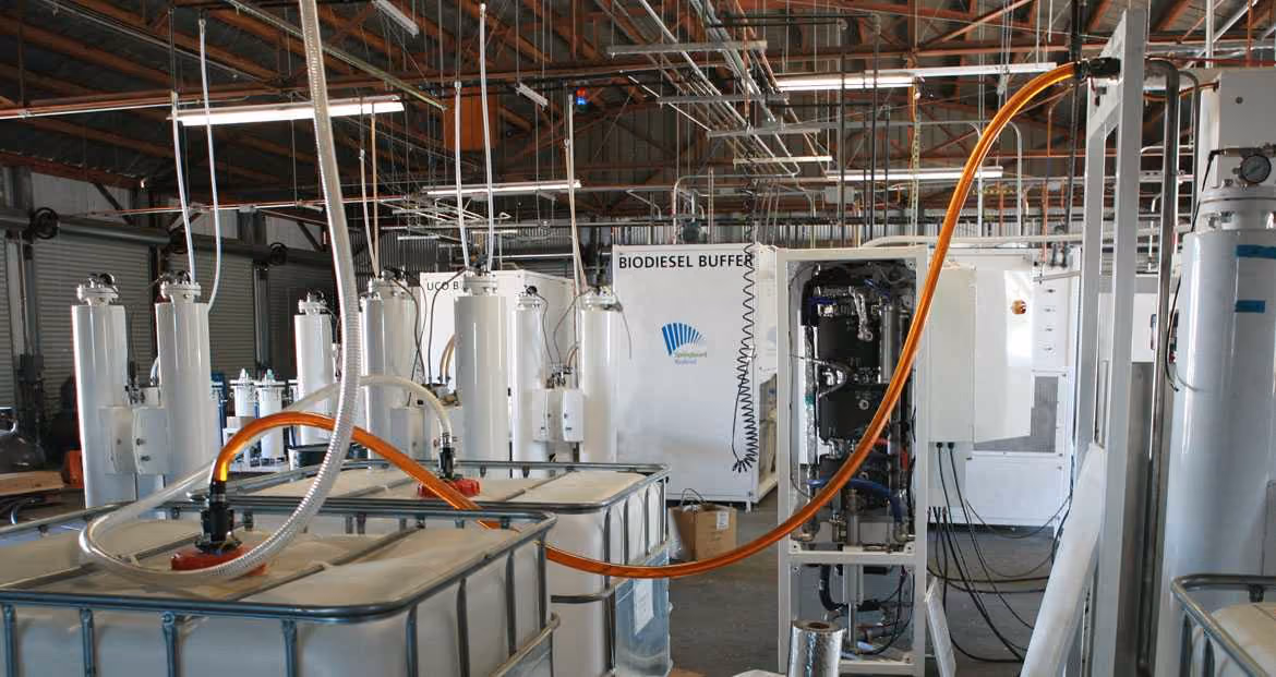 Biodiesel buffer system from Springboard Biodiesel