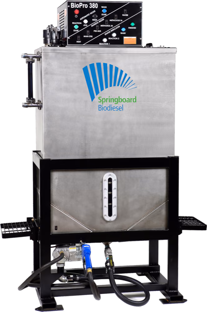 BioPro 380 biodiesel processor from Springboard Biodiesel