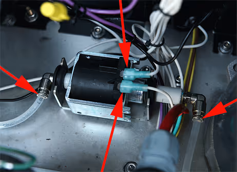 Step 2 to install pressurized water kit: locate water valve