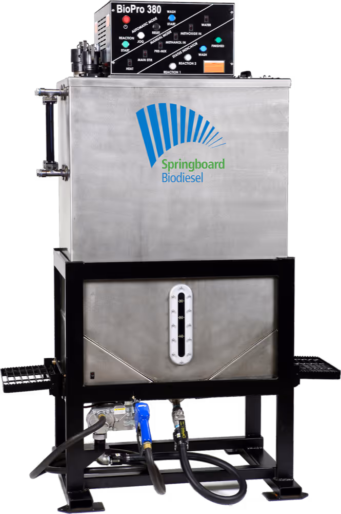 BioPro 380 biodiesel processor from Springboard Biodiesel