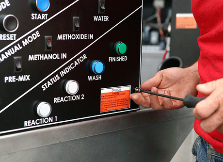 Step 1 to install pressurized water kit