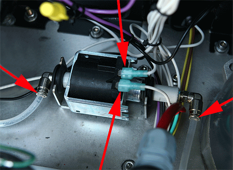 Step 2 to install pressurized water kit: locate water valve