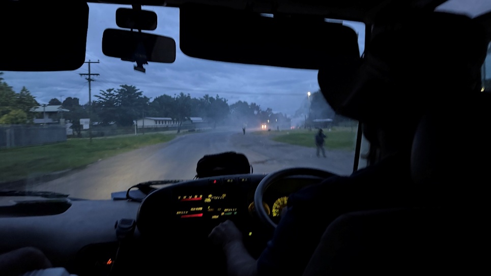 Road to Kimbe in Papua New Guinea