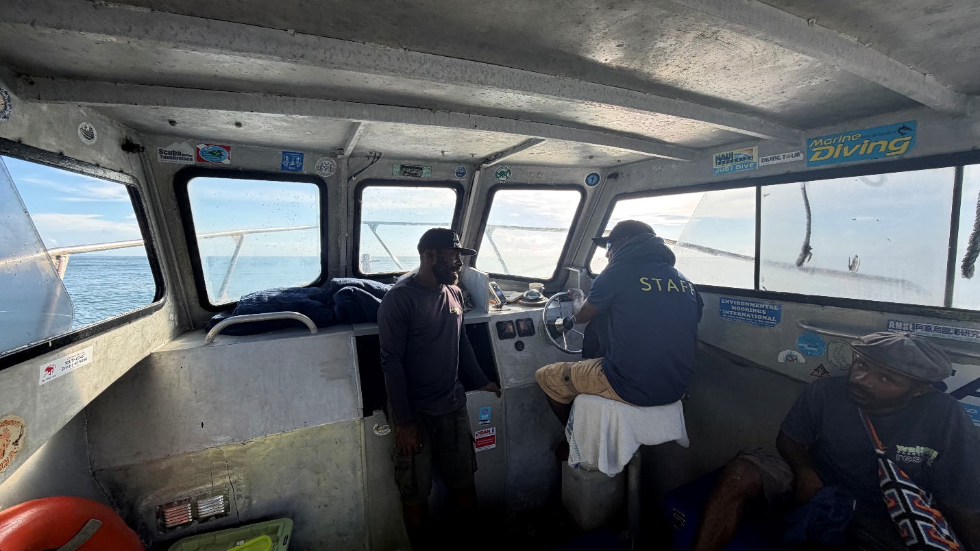 Boat outing near Walindi in Kimbe Bay