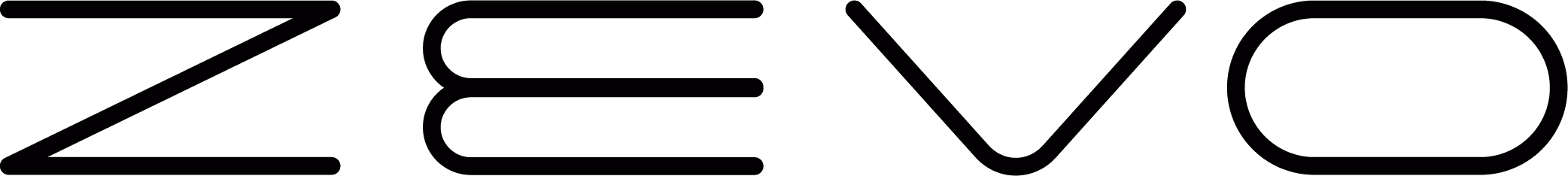 Black stylized wordmark reading ZEVO in custom font on transparent background.