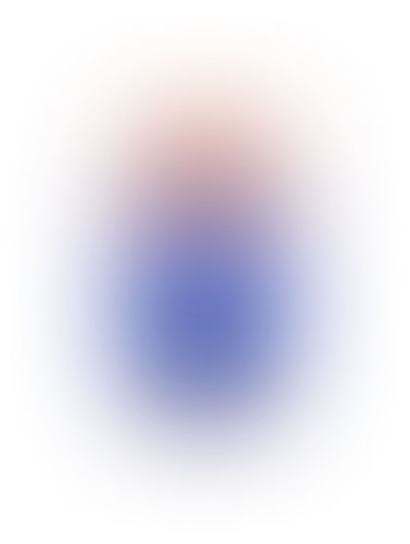 Blurred circular gradient with red and yellow hues at the top fading into blue tones at the bottom.