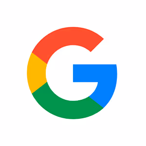 Google logo with red, yellow, green, and blue segments forming the letter G.