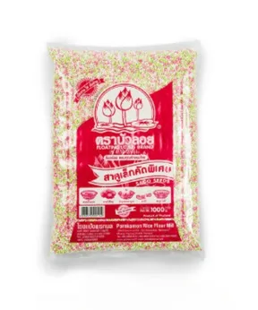 โรงแป้งพรกมล | สาคูเล็กคัดพิเศษ ตราบัวลอย, Sago Seeds