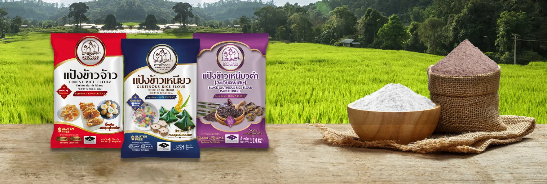 เม็ดสาคู, โรงงาน ผลิต แป้ง ข้าวเหนียว, แป้งข้าวเหนียวดำ