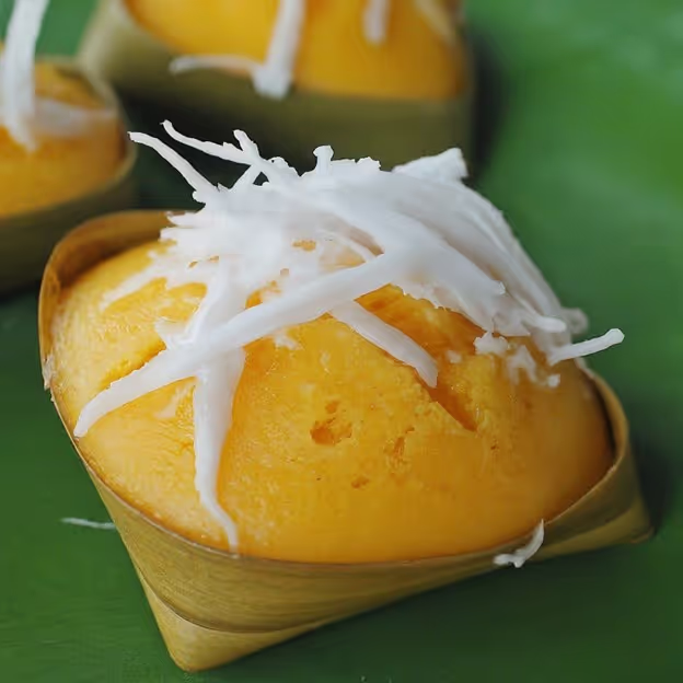 1. Prepare the Toddy Palm Flesh : If using fresh toddy palm fruit, wash it thoroughly, cut into small pieces, and blend or mash until smooth. If using canned toddy palm, drain it well.