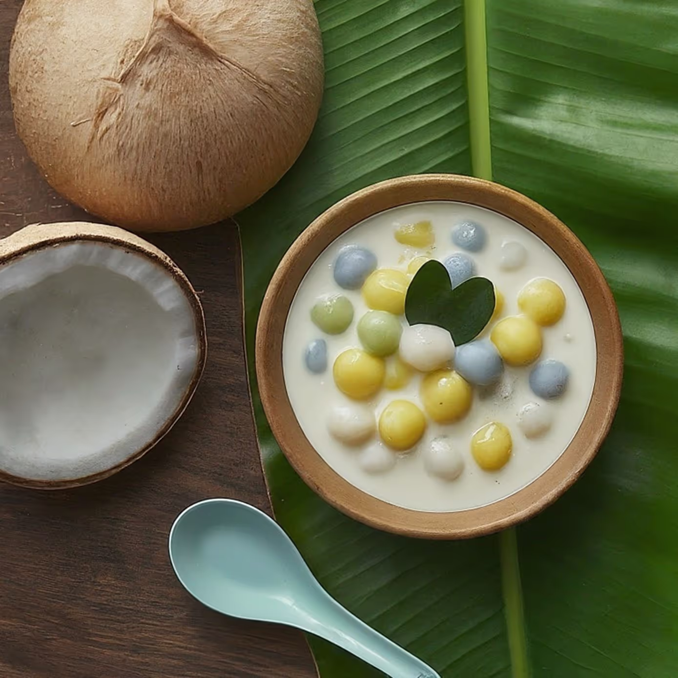 For chewier rice balls, use only glutinous rice flour. For a softer texture, add a little tapioca flour.