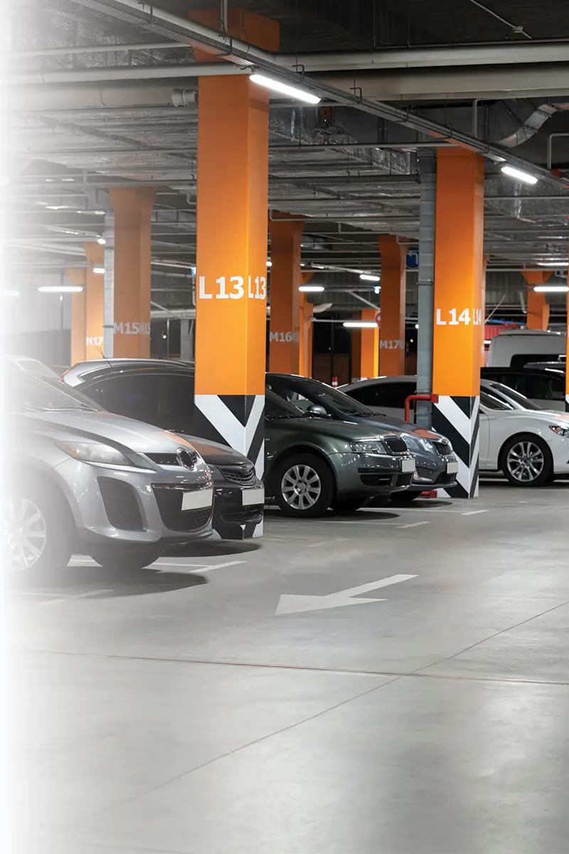A well managed car park with digital solutions