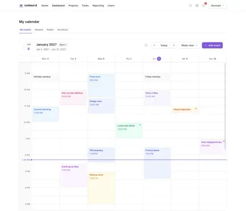 Figma UI mockup