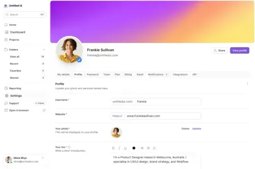 Figma UI mockup