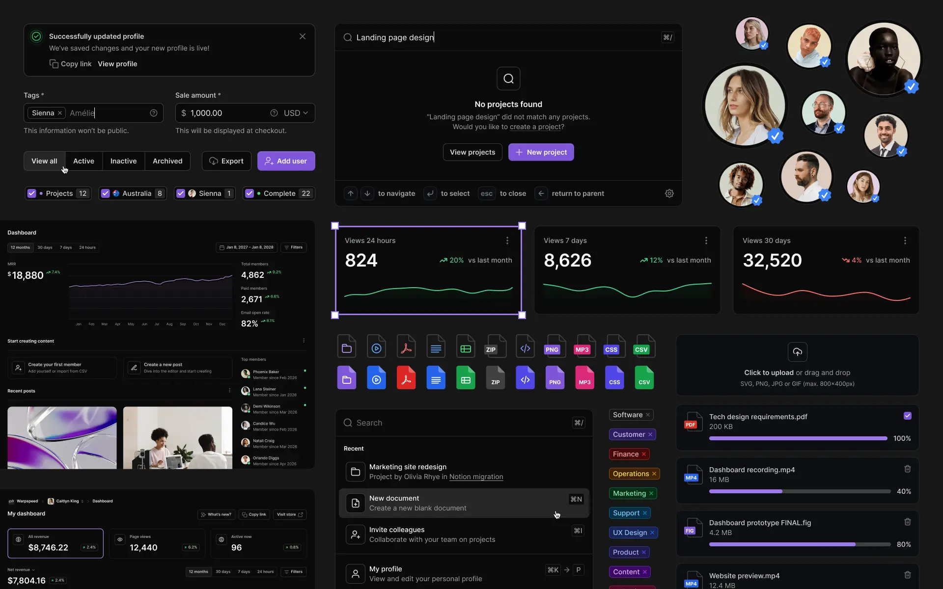 Untiled UI components light mode