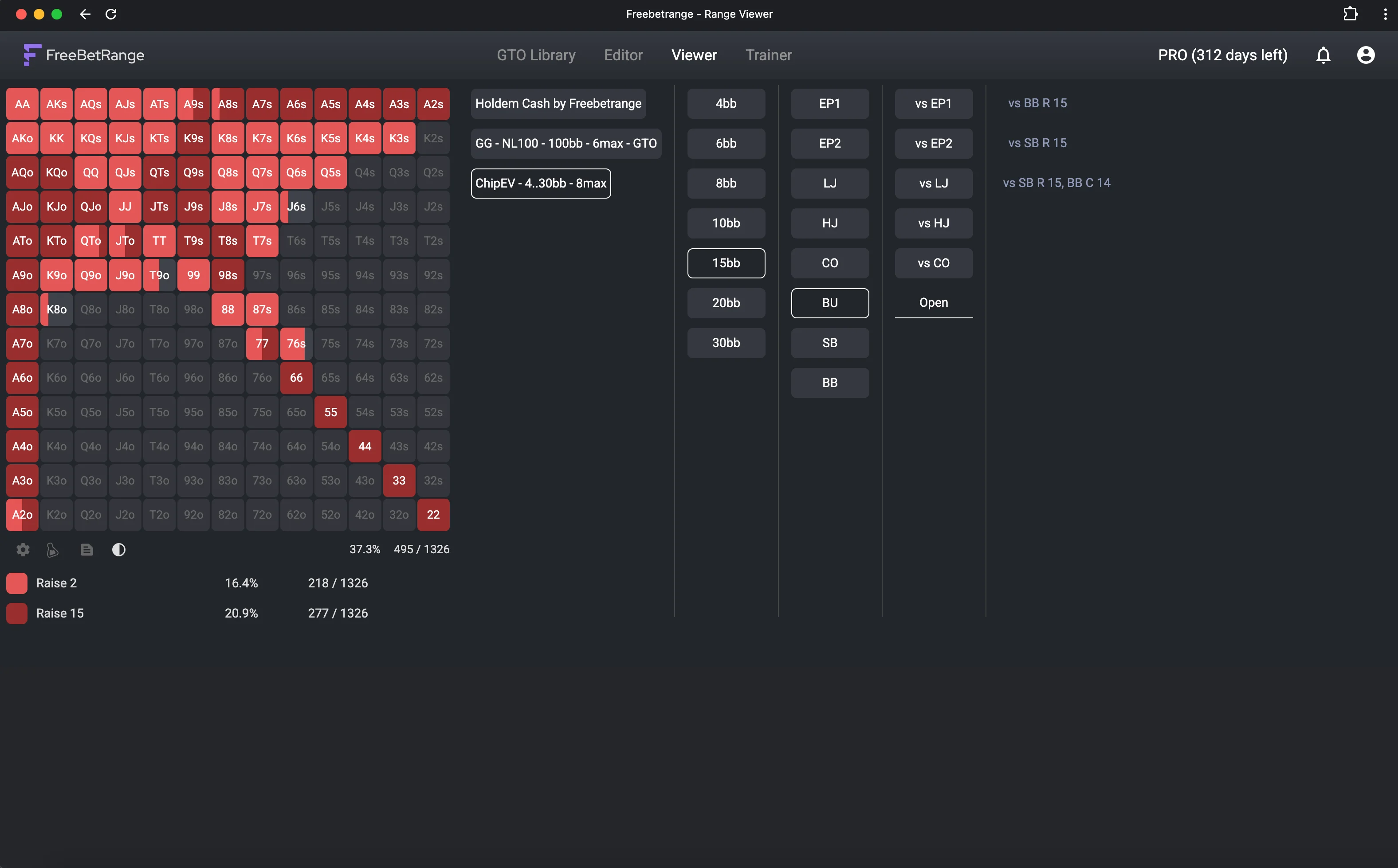 Freebetrange Viewer Section Screenshot