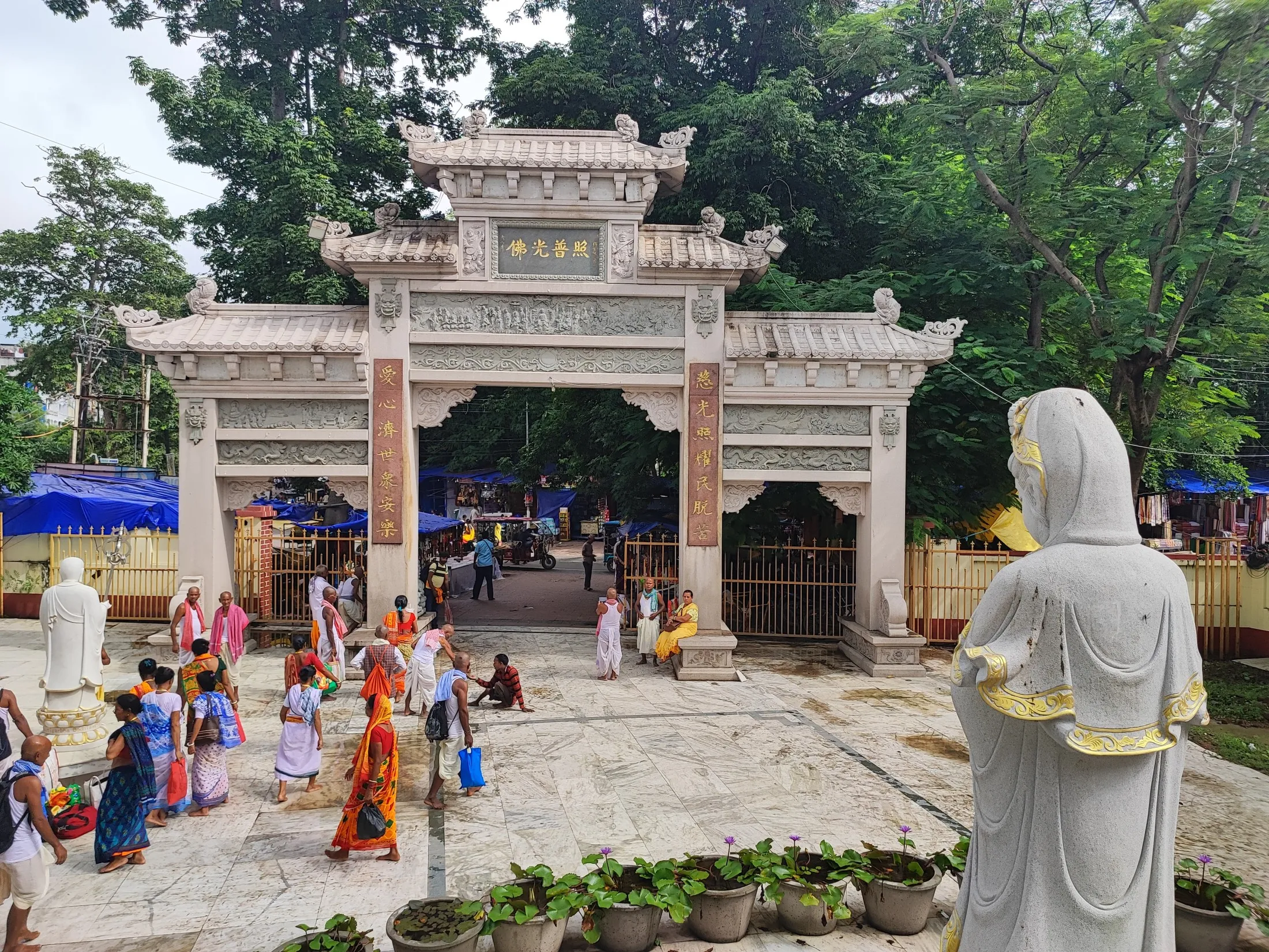 Chinese Buddhist Temple entrance Bodhgaya