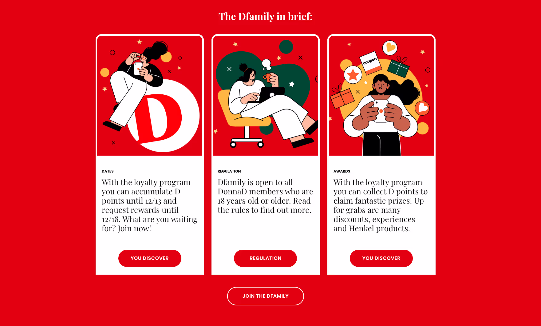 The Dfamily loyalty program
