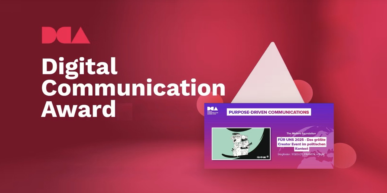 Digital Communication Award 2025 geht an die Kampagne „FÜR UNS 2025“