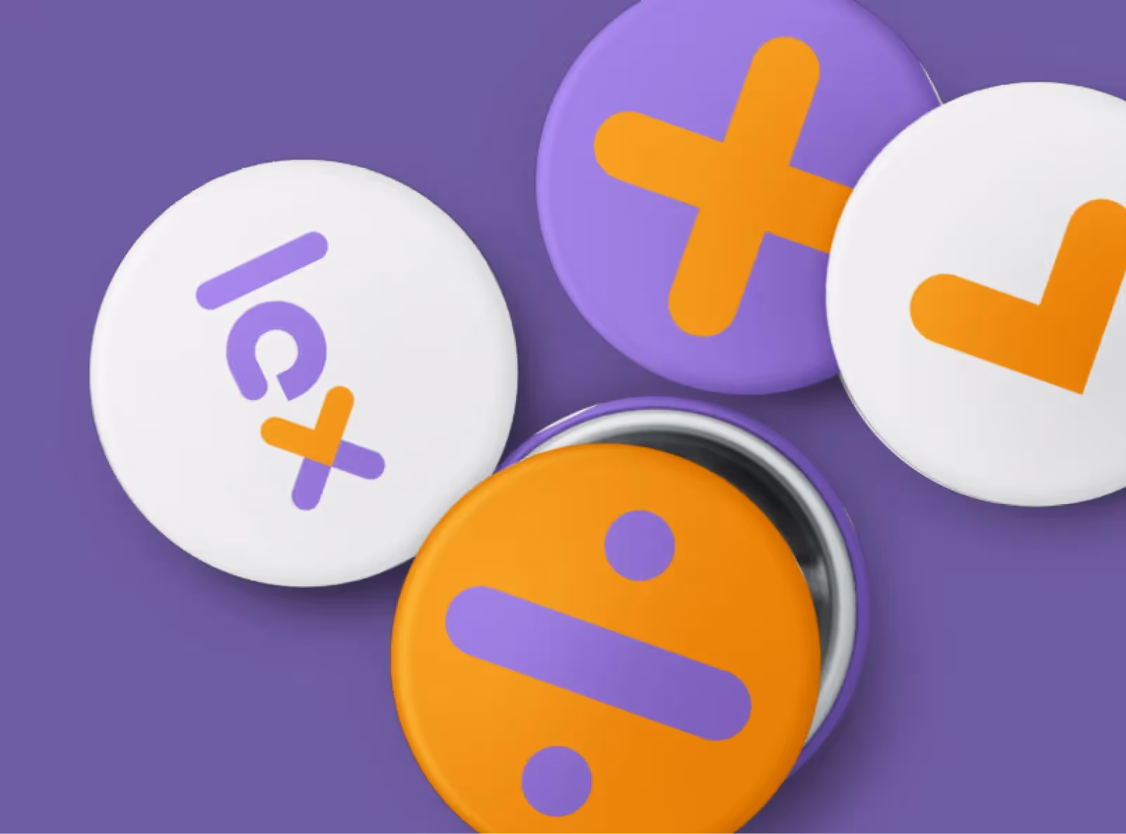 Dankzij de dynamische identiteit kunnen we buttons met verschillende opdrukken vormgeven.