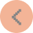 Left-pointing black arrow inside an orange circle indicating a previous button.