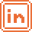 LinkedIn social media platform icon.