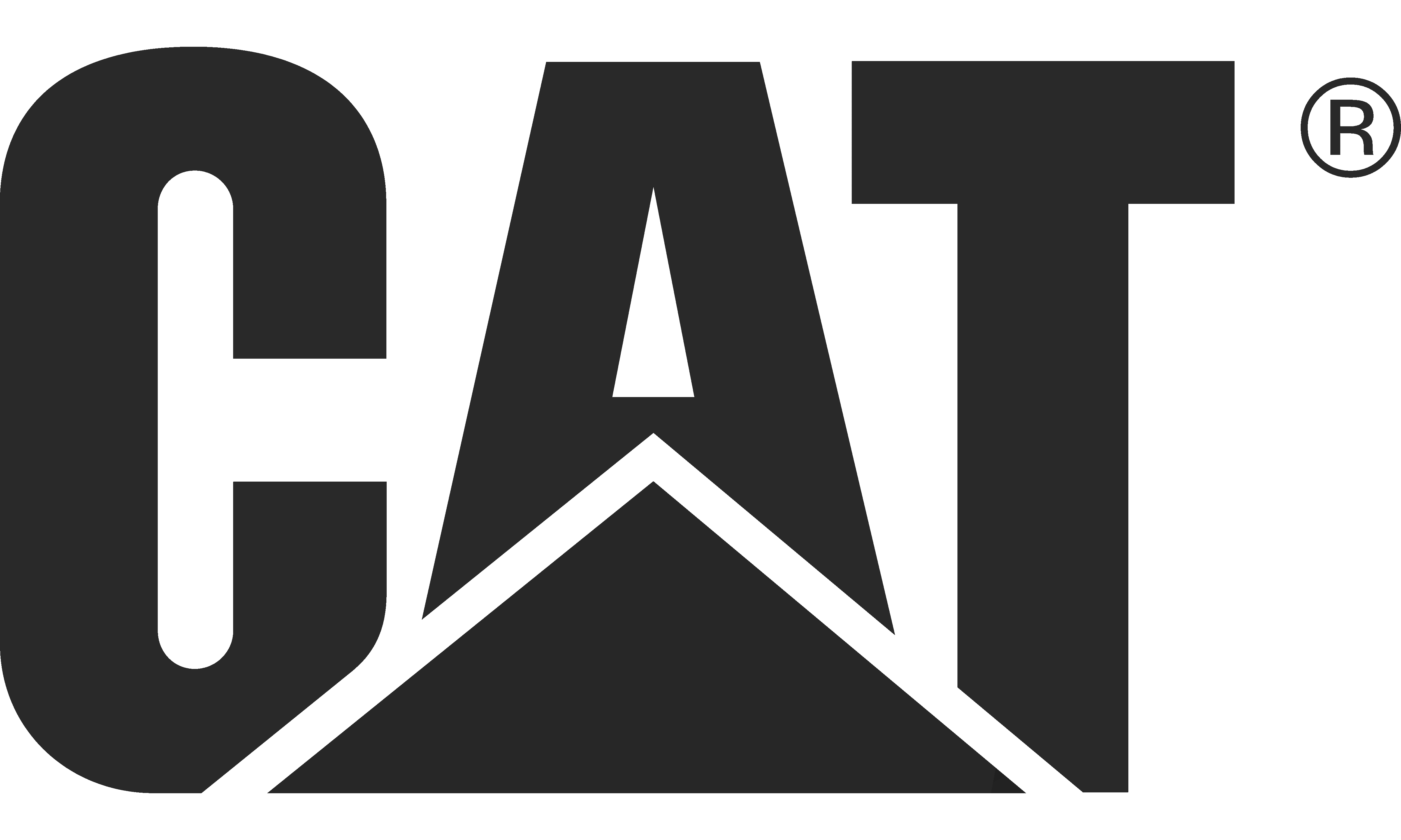 Black stylized CAT® logo with a triangular shape integrated into the letter A.