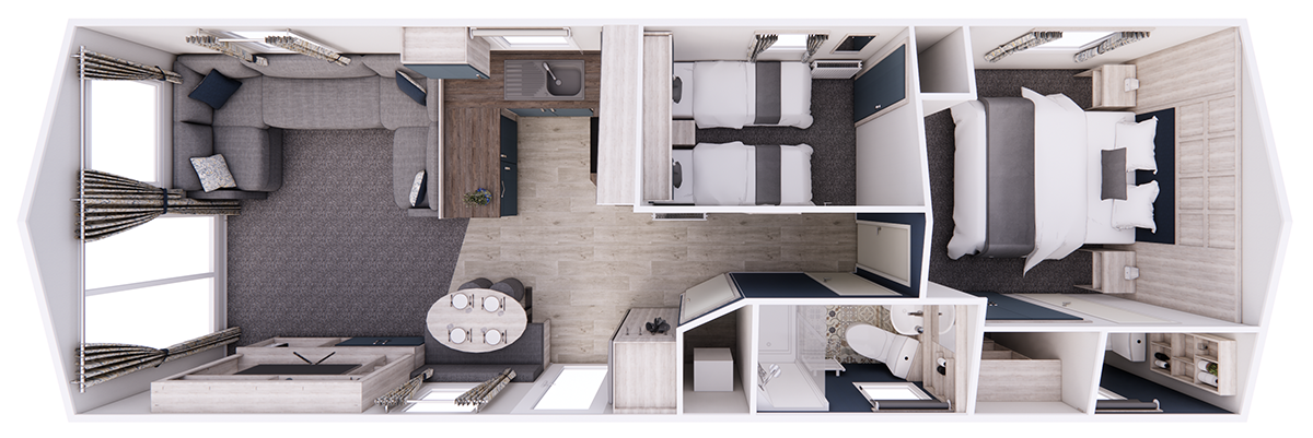 2 Bedroom Floor Plan