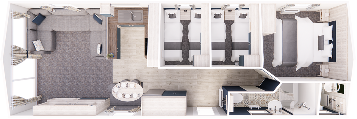3 Bedroom Floor Plan