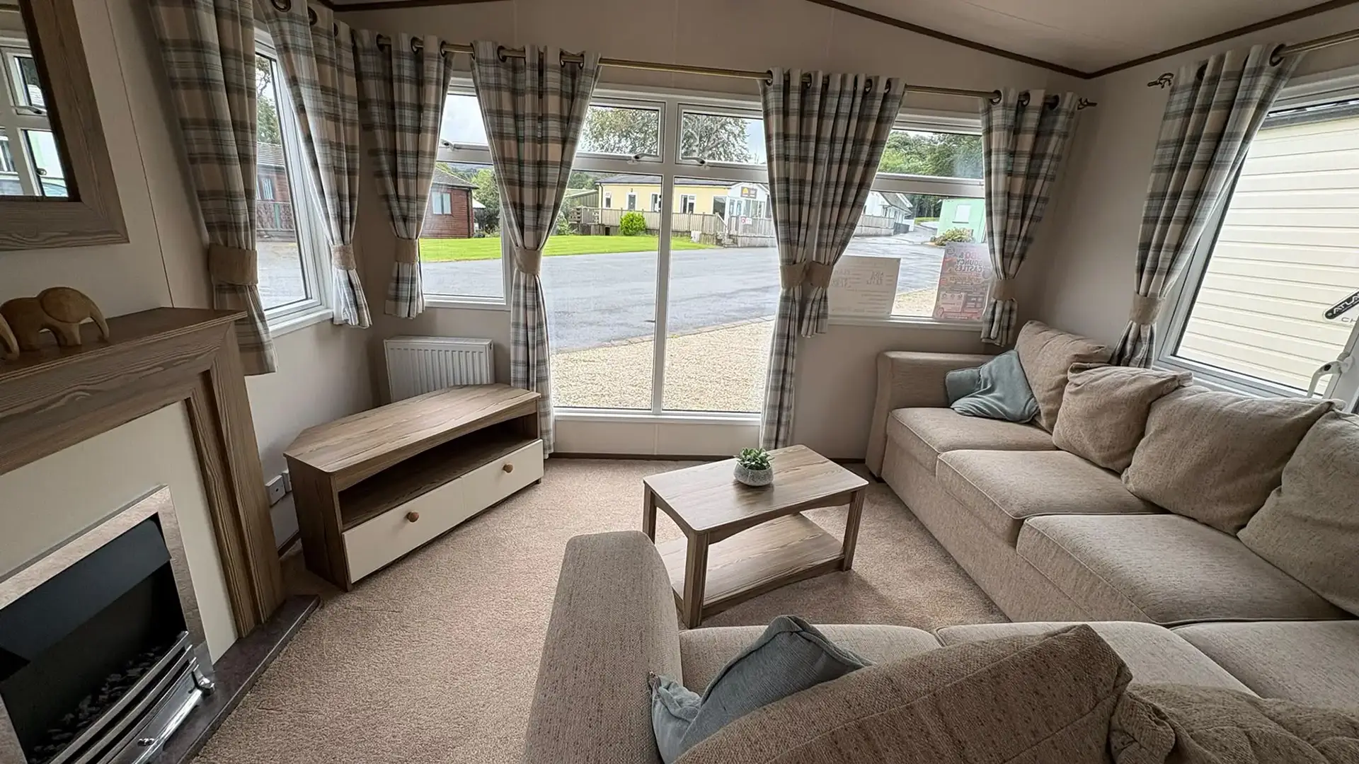 Interior of the pre-owned ABI Elan two-bedroom mobile home