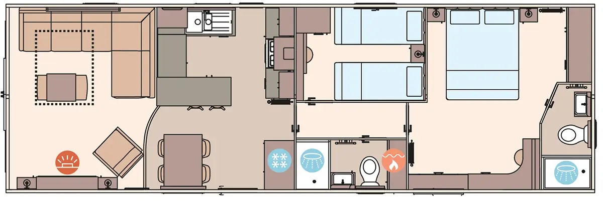 2 Bedroom Floor Plan