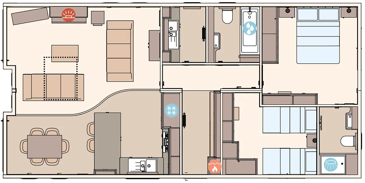 2 Bedroom Floor Plan