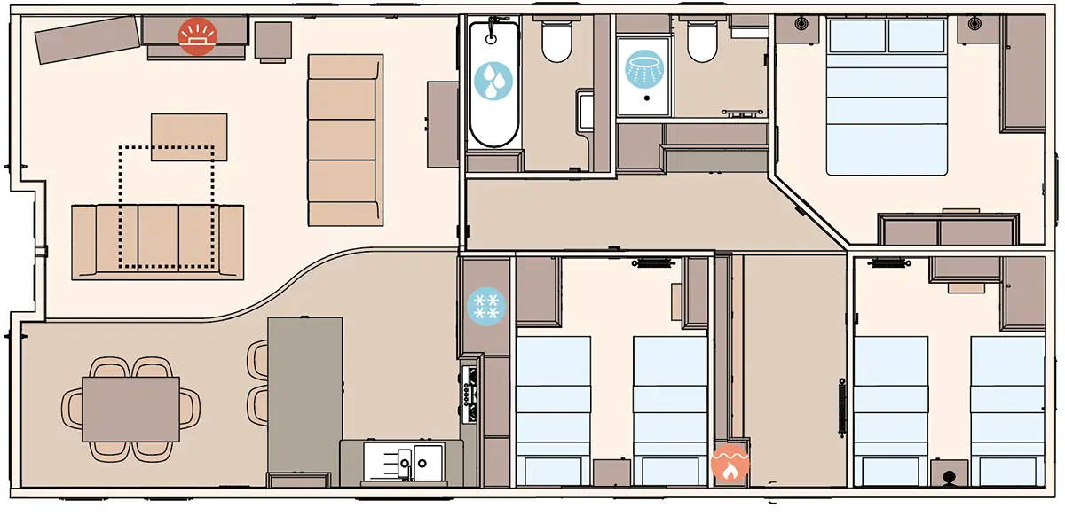 3 Bedroom Floor Plan