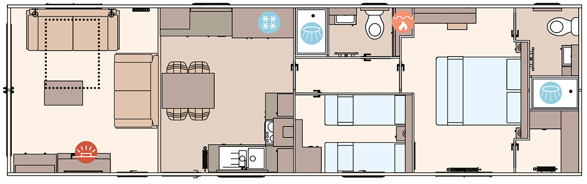 2 Bedroom Floor Plan