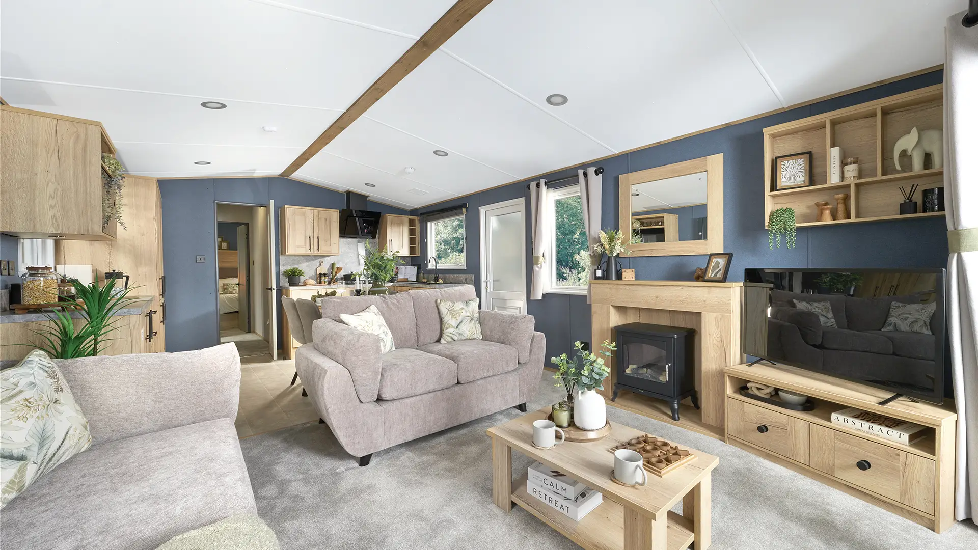 Interior of the 2027 ABI Portofino mobile home