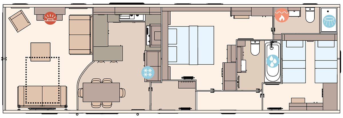 2 Bedroom Floor Plan