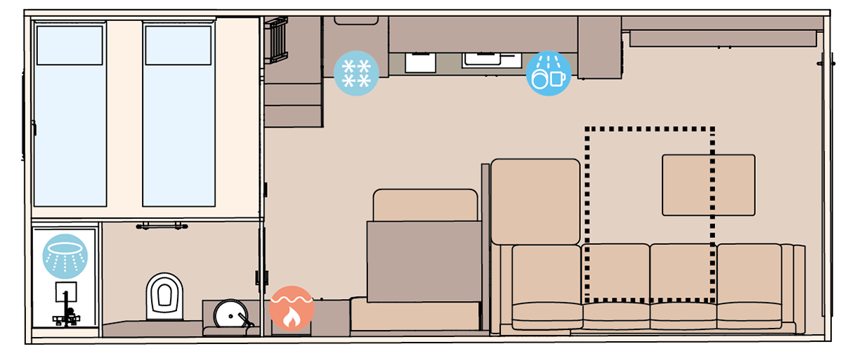 2 Bedroom Floor Plan