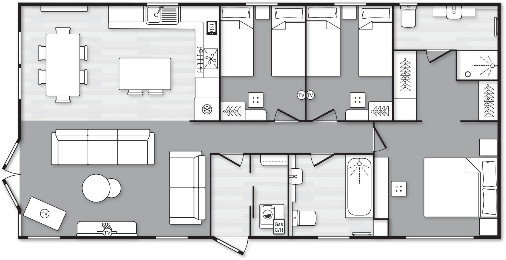 3 Bedroom Floor Plan