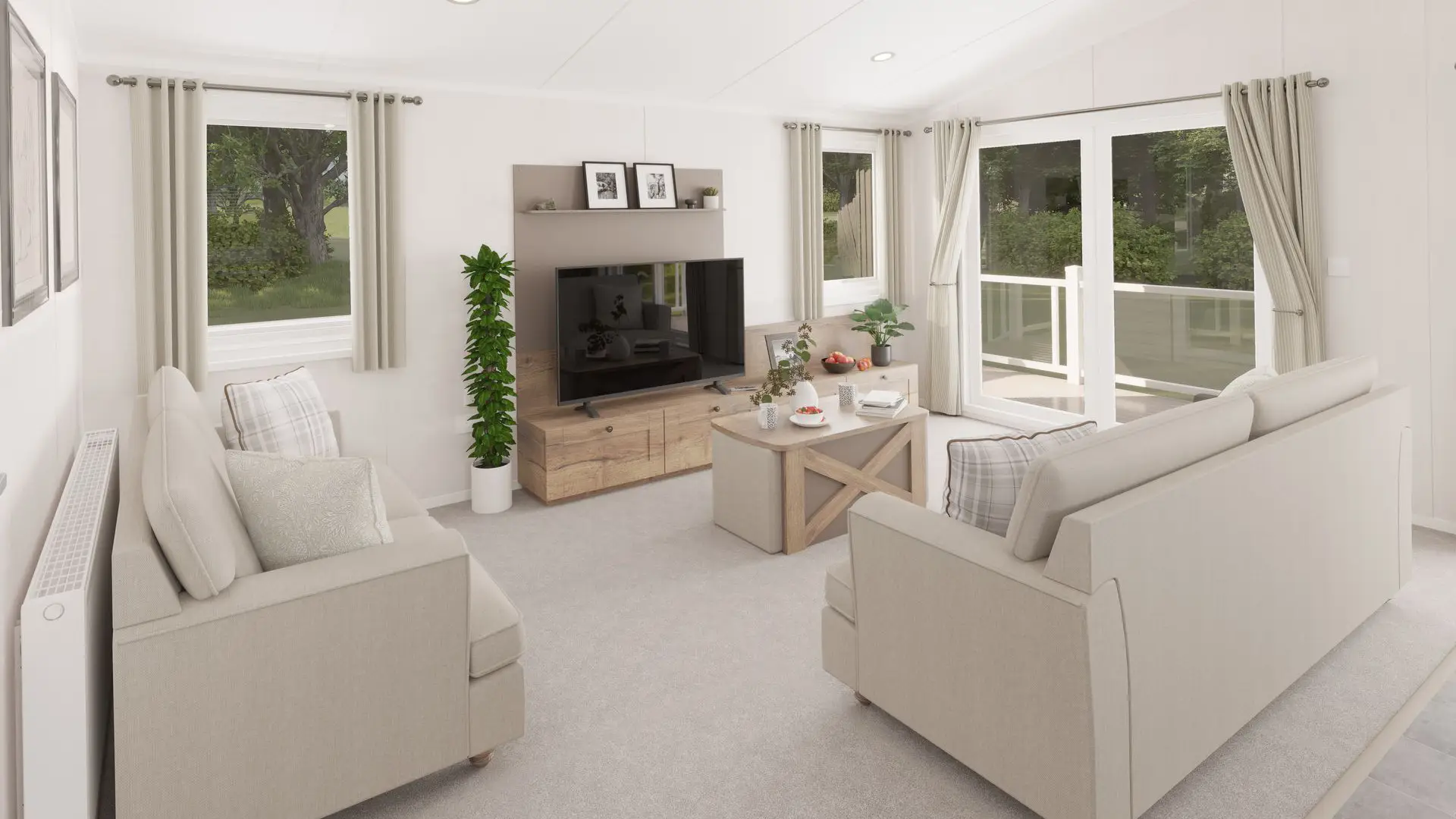 2027 Swift Montreal Lodge open-plan living area