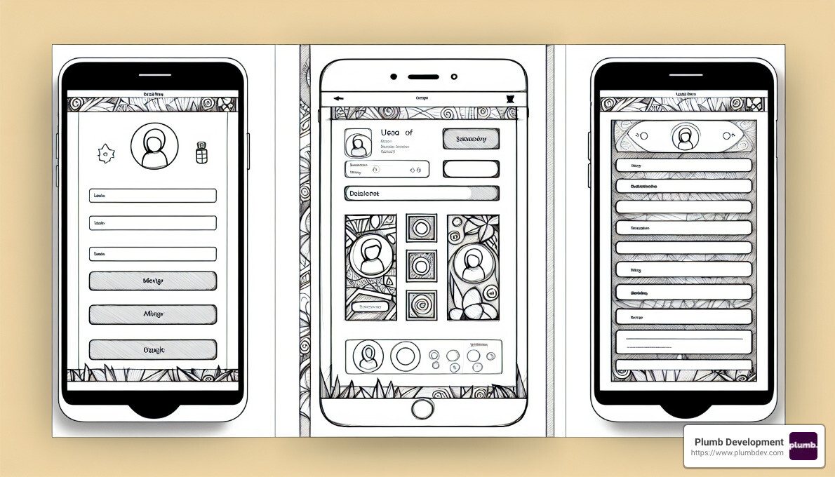 wireframe example - how much does custom software development cost