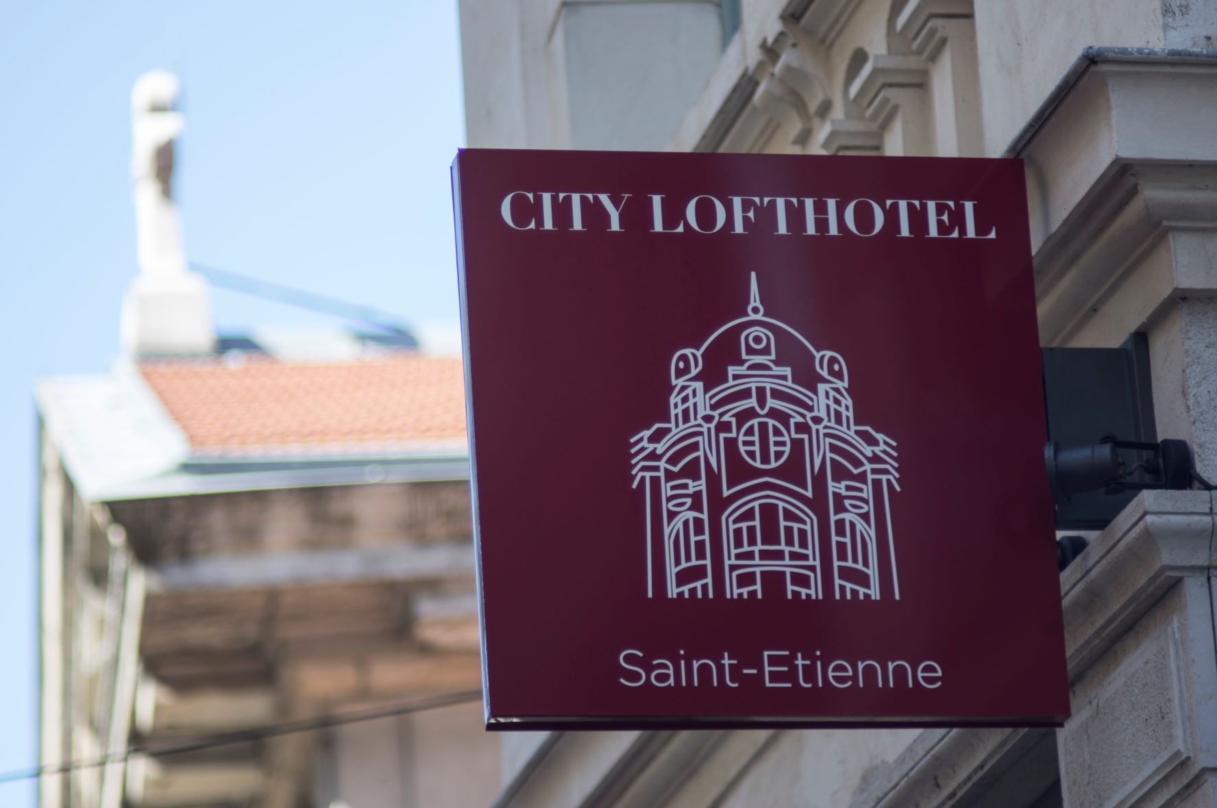 Plaque Le City Lofthotel 3 étoiles Saint-Etienne