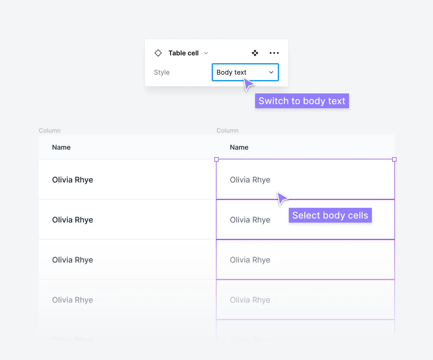 Switch component variants in Figma