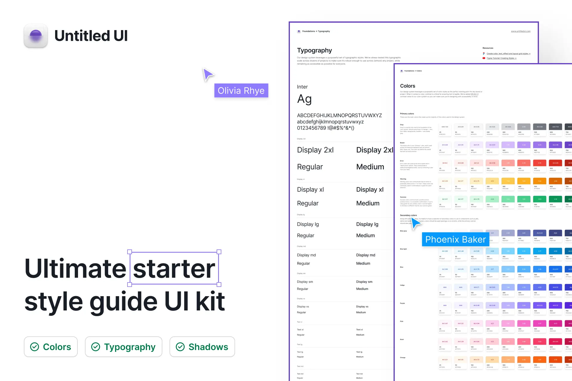 Ultimate starter style guide UI kit – Untitled UI